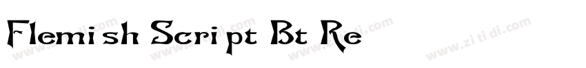 Flemish Script Bt Re字体转换